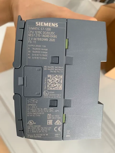 Siemens 6ES7215-1AG40-0XB0 Industrial Automation Component — product photo 6 of 28