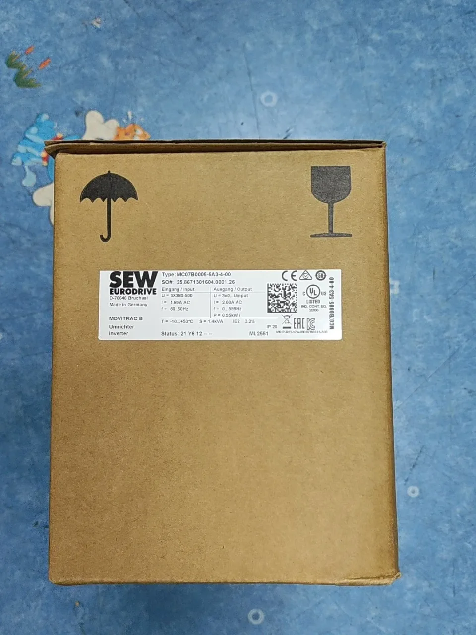 SEW-EURODRIVE MC07B0005-5A3-4-00 Motor & Drive Component product photo 1