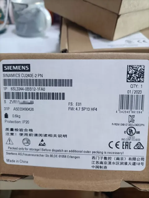 Siemens 6SL3244-0BB12-1FA0 Industrial Control Board product photo 1