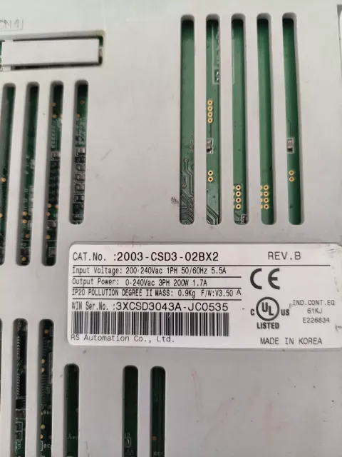 Allen-Bradley / OE Max 2003-CSD3-02BX2 Motor & Drive Component product photo 3