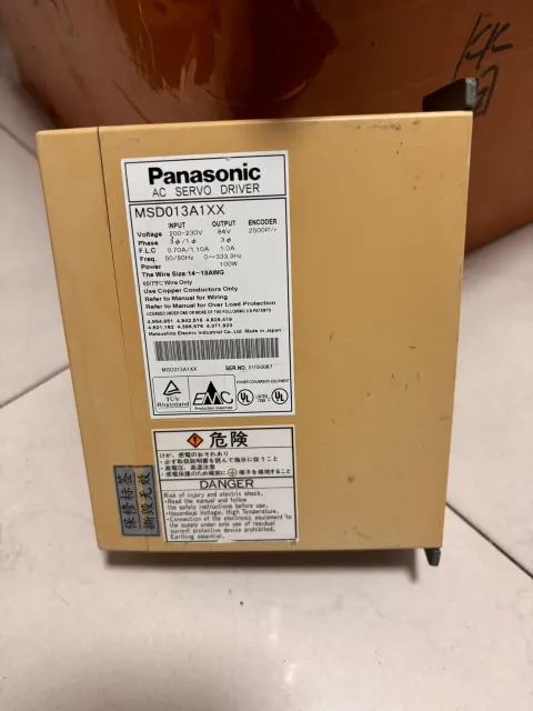 Panasonic MSD013A1XX Motor & Drive Component — product photo 4 of 6