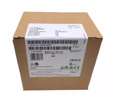 Siemens 6ES7212-1BE40-0XB0 PLC Module — product photo 3 of 3
