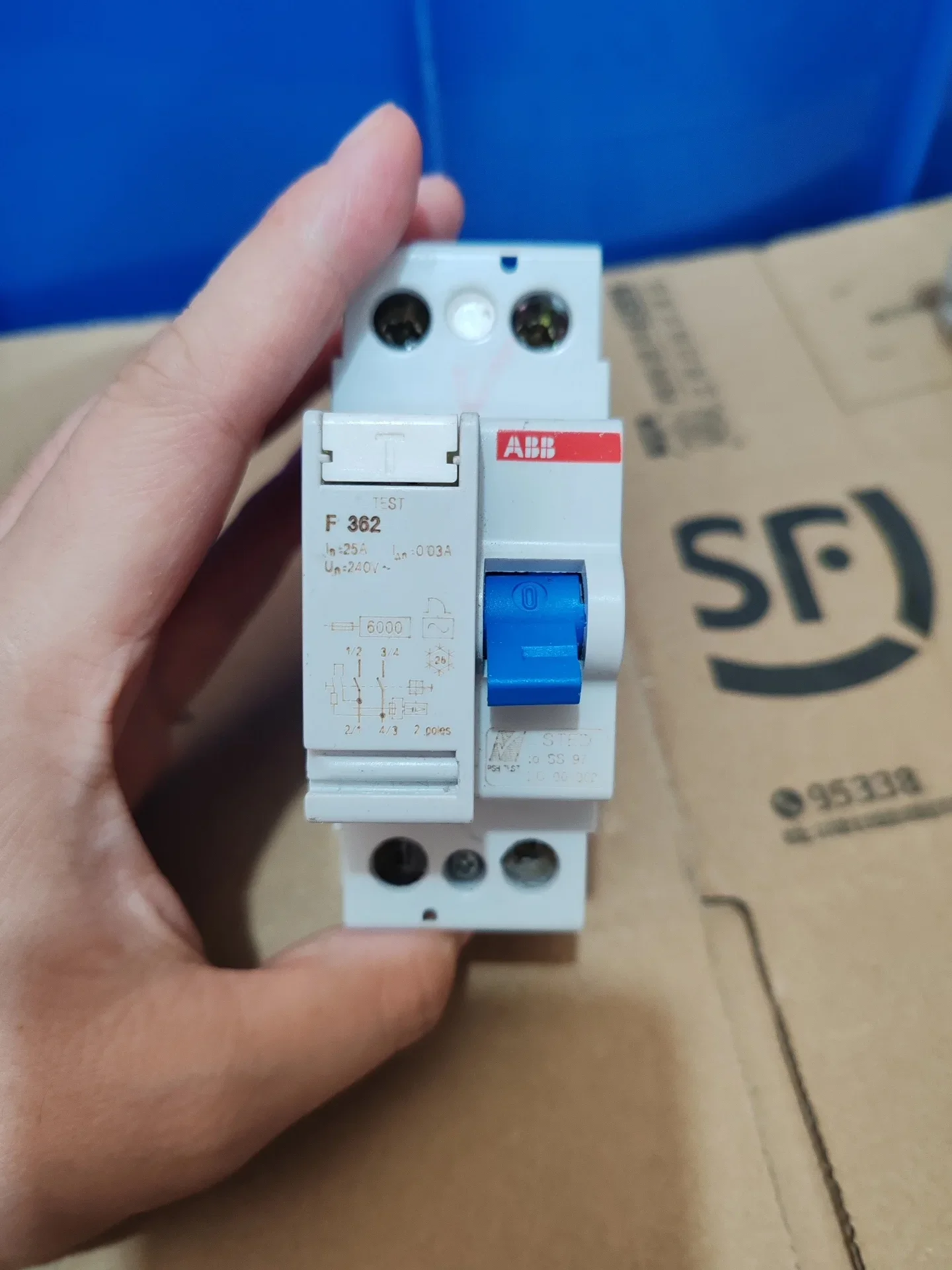 ABB F362 25A / 0.03A Industrial Automation Component product photo 1