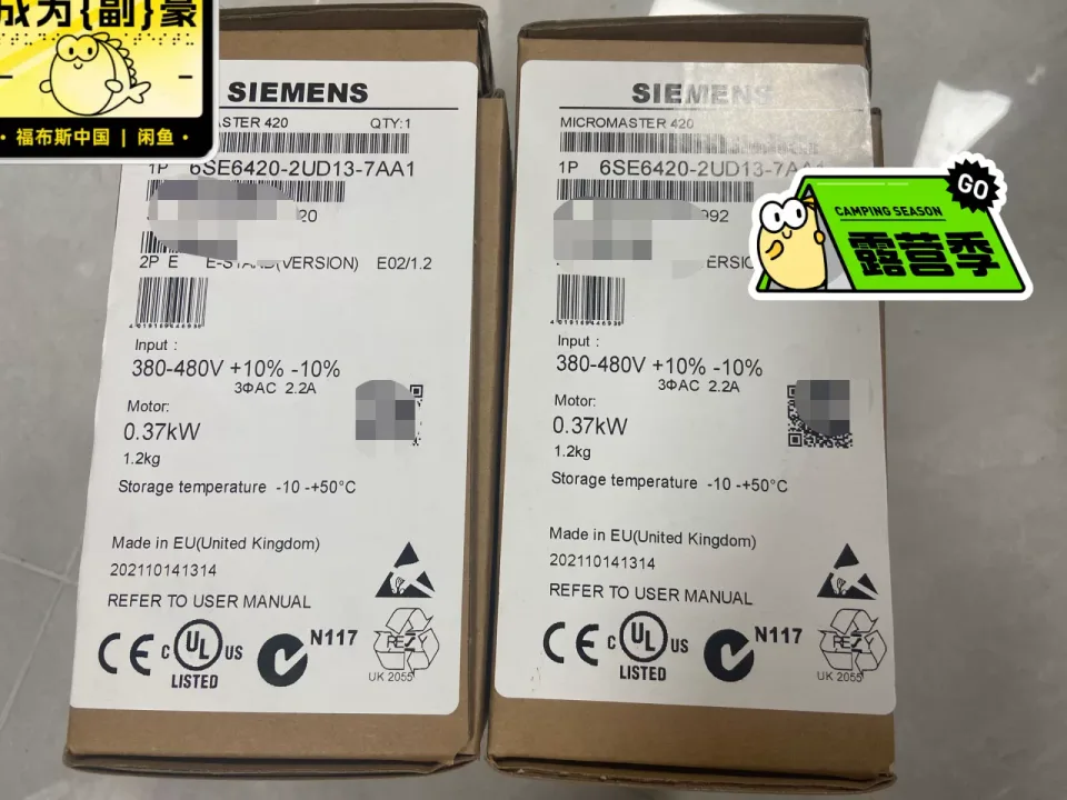Siemens 6SE6420-2UD13-7AA1 Motor & Drive Component product photo 1