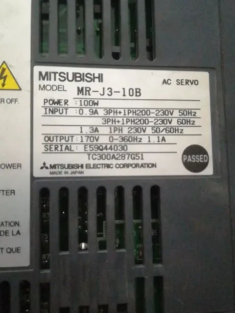Mitsubishi Electric MR-J3-10B / MR-J3-20B Motor & Drive Component product photo 8