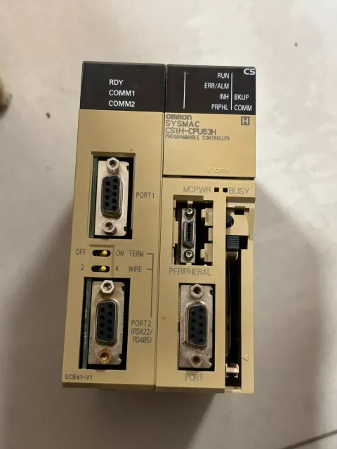 Omron CS1H-CPU63H + CS1W-SCB41-V1 PLC Module product photo 1