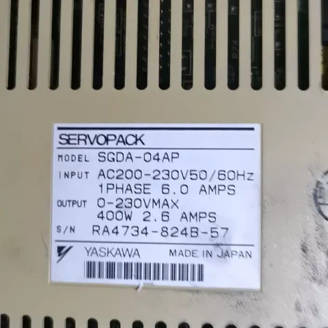 Yaskawa SGDA-04AP Motor & Drive Component product photo 1