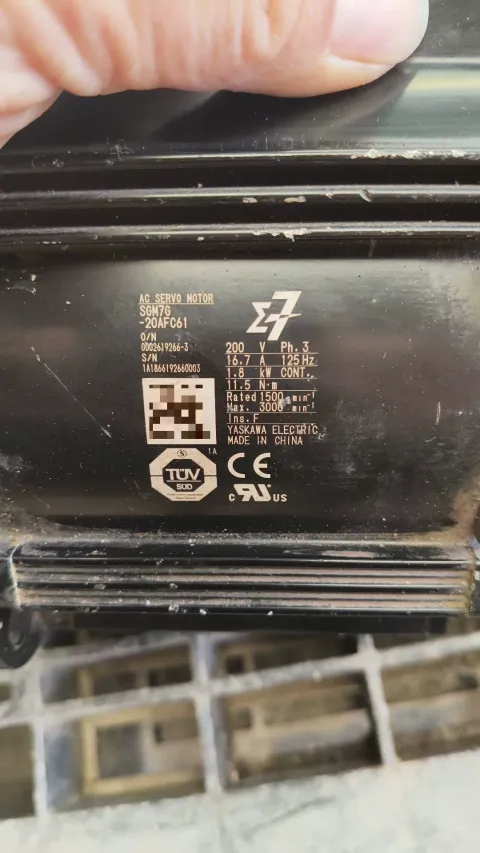 Yaskawa SGD7S-180A00A002; SGM7G-20AFC61 Motor & Drive Component product photo 4