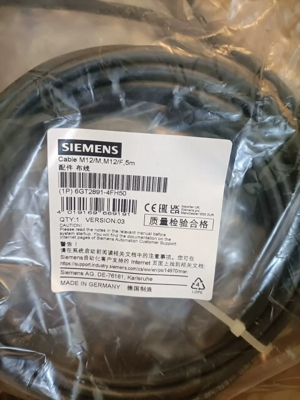 Siemens 6GT2891-4FH50 Industrial Automation Component product photo 1