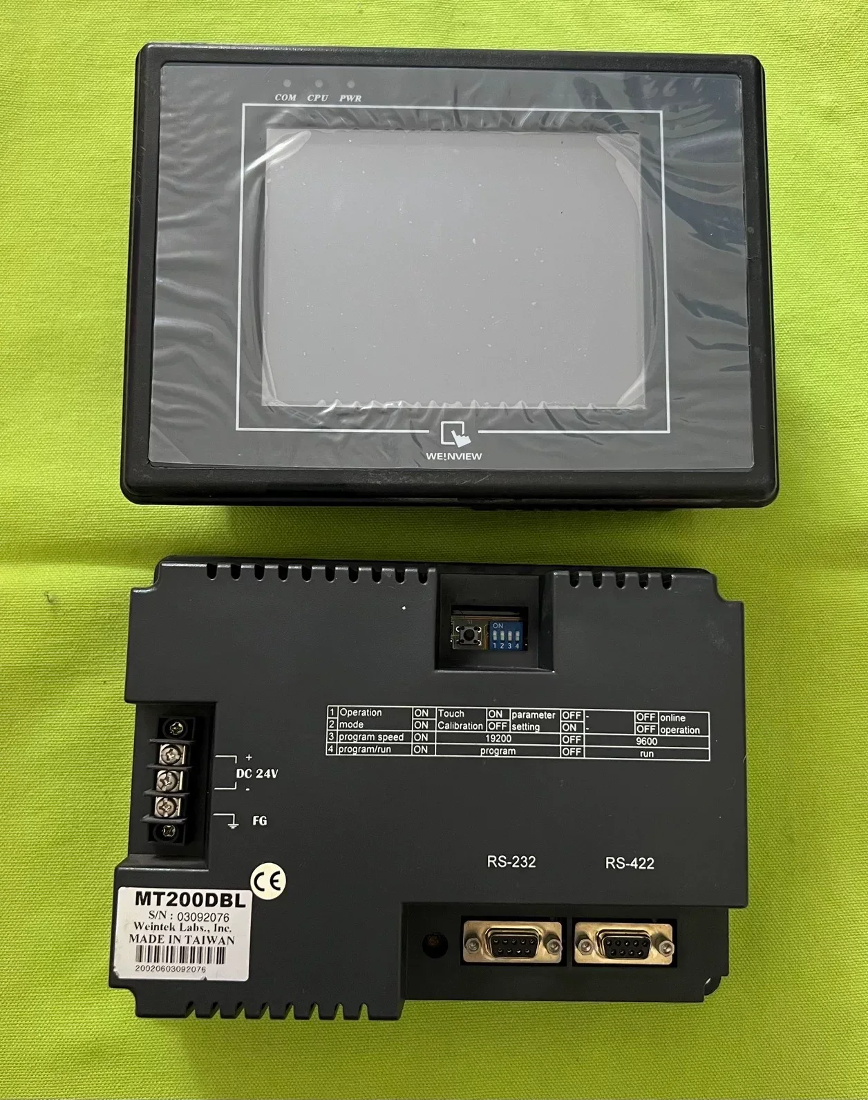 WEINVIEW / Weintek MT200DBL Industrial Automation Component product photo 1