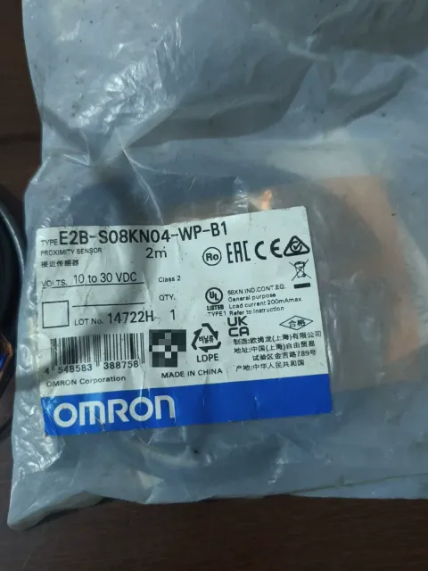 OMRON E2B-S08KN04-WP-B1 2M Industrial Sensor product photo 2