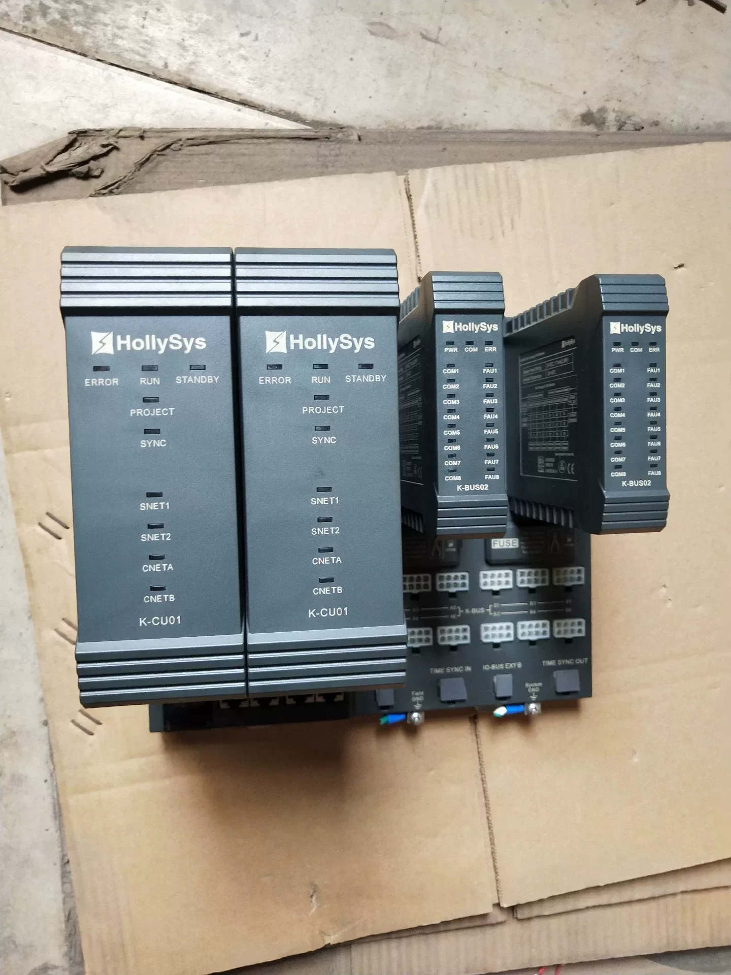 HollySys K-CU01 x2 + K-BUS02 x2 + K-CUT01 Industrial Control Board product photo 1