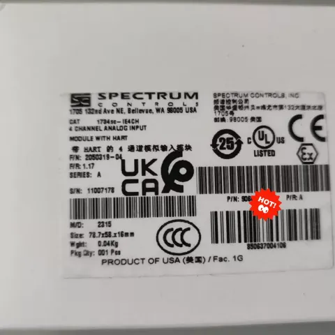 Spectrum Controls 1734SC-IE4CH Industrial Automation Component product photo 1