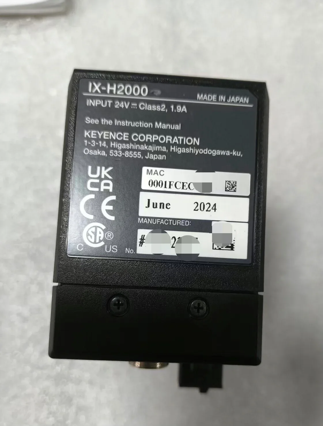KEYENCE IX-H2000 / IX-055 Industrial Sensor product photo 1