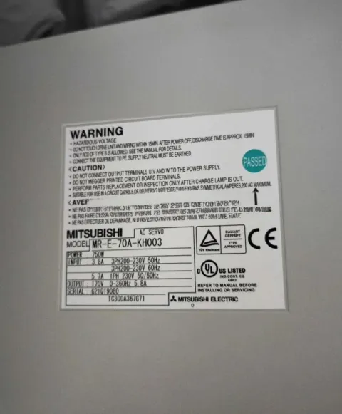 Mitsubishi Electric MR-E-70A-KH003 Motor & Drive Component product photo 2