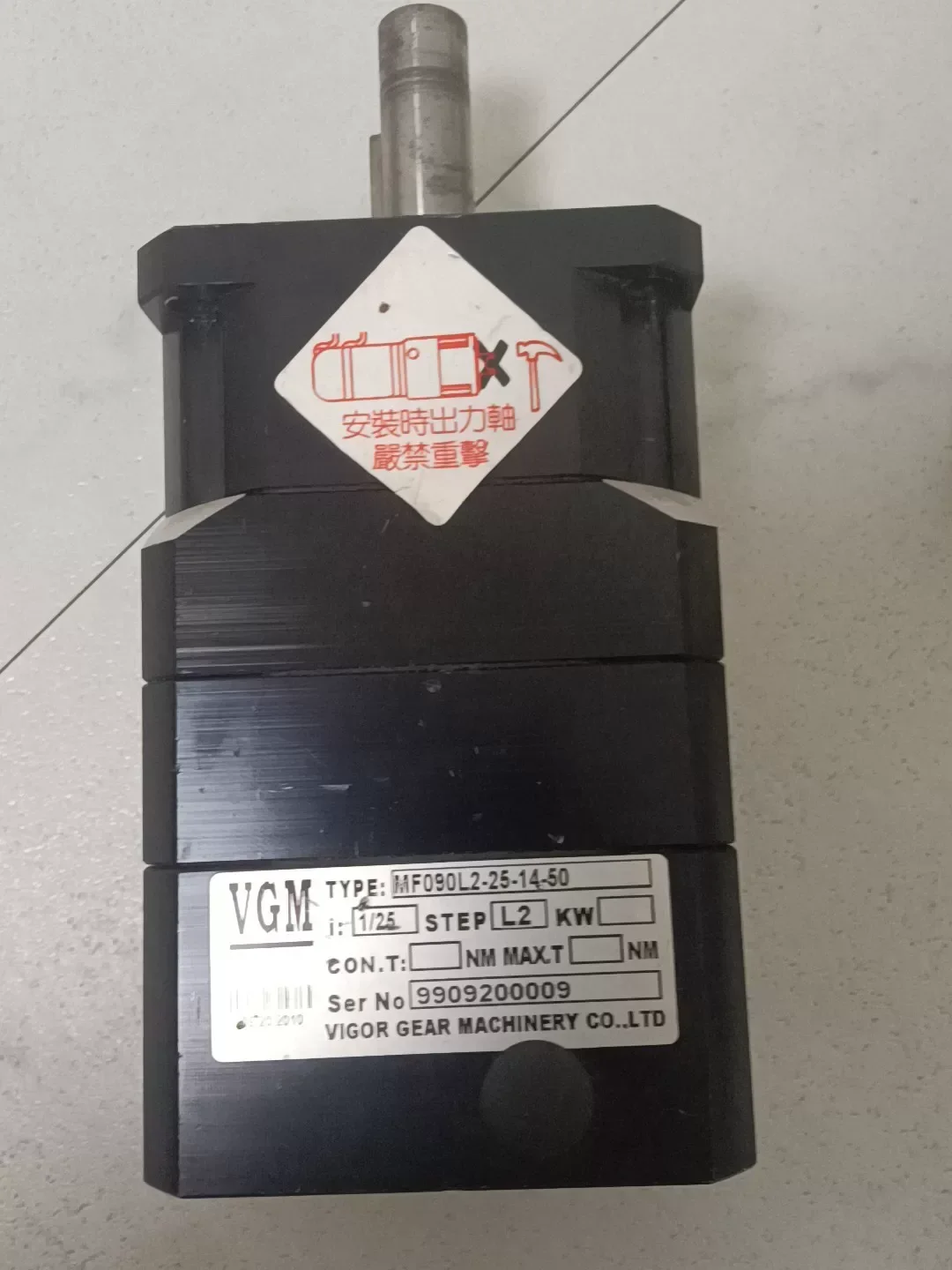 VGM / Vigor Gear Machinery MF090L2-25-14-50 Industrial Automation Component product photo 1