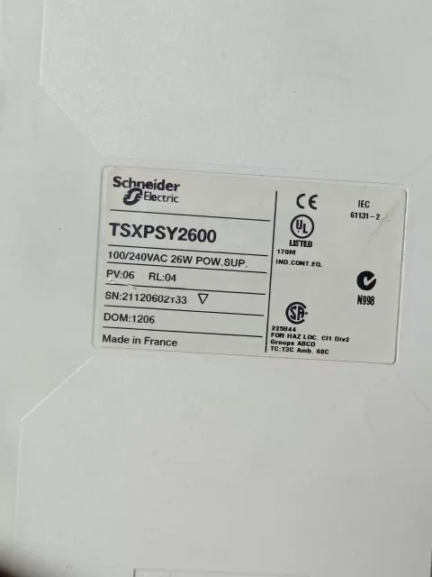 Schneider Electric / Modicon TSXPSY2600 PLC Module product photo 4