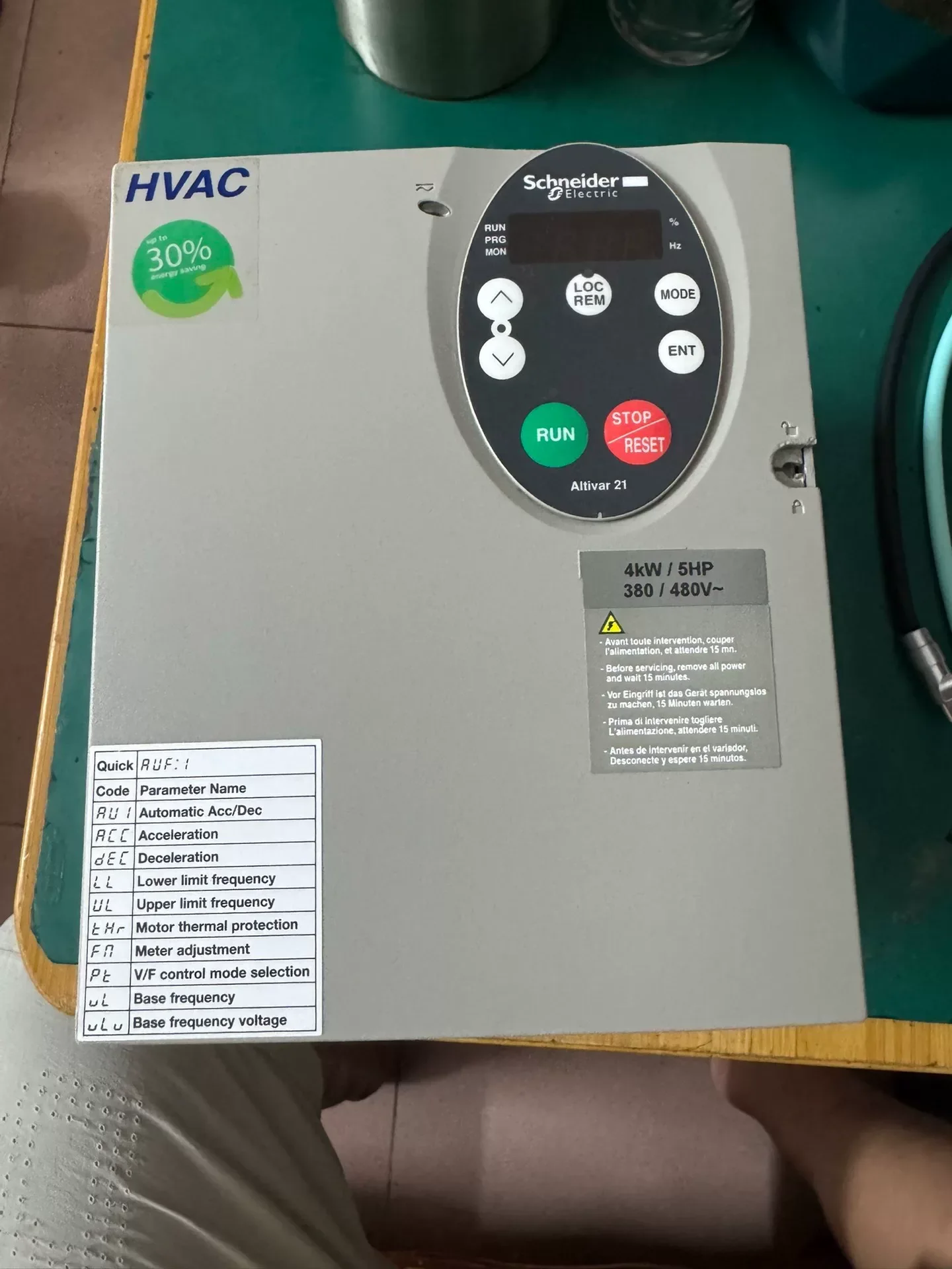 Schneider Electric ATV21HU40N4 Motor & Drive Component product photo 1