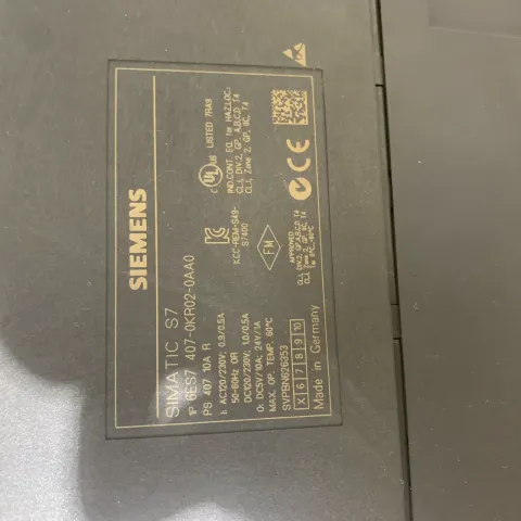 Siemens 6ES7407-0KR02-0AA0 Power Electronics Module — product photo 12 of 19