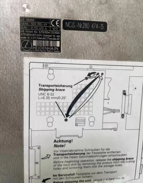 HEIDENHAIN LE426M 324994-39 + LE426M 324990-39 + NCS 280474-15 Industrial Control Board product photo 4