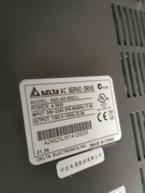 Delta ASD-A2-4533-L; ECMA-F11845RS Motor & Drive Component product photo 3