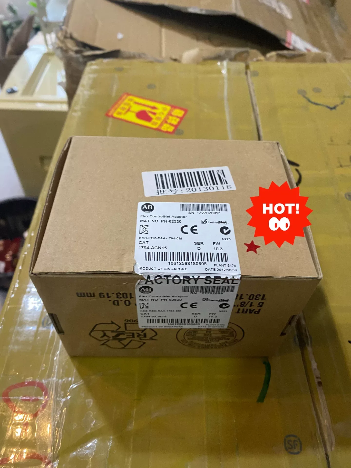 Allen-Bradley 1794-ACN15 Series D FW 10.3 I/O Module product photo 1