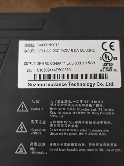INOVANCE / 汇川 SV660NS012I / SV620NS1R6I Motor & Drive Component product photo 7