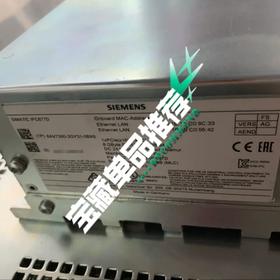 Siemens 6AV7260-2GY31-0BX6 Industrial Automation Component product photo 1