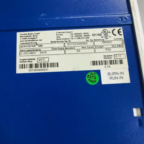 Kollmorgen / Danaher Motion SERVOSTAR 603 / S60300 Motor & Drive Component product photo 4