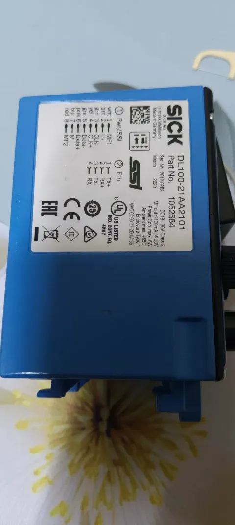 SICK DL100-21AA2101 / Part No. 1052684 Industrial Sensor product photo 2
