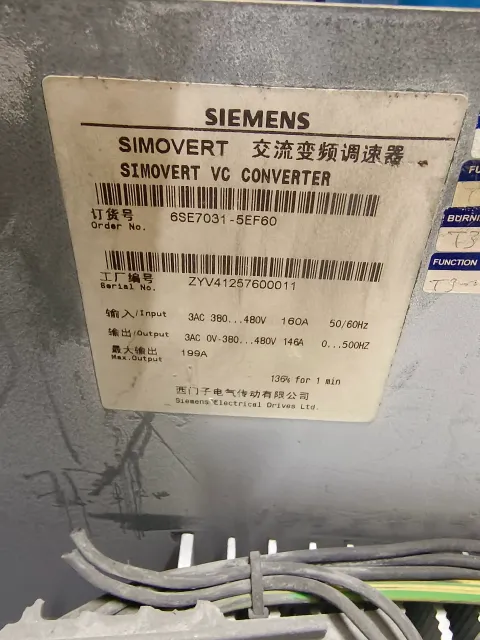 Siemens 6SE7031-5EF60 Motor & Drive Component product photo 4