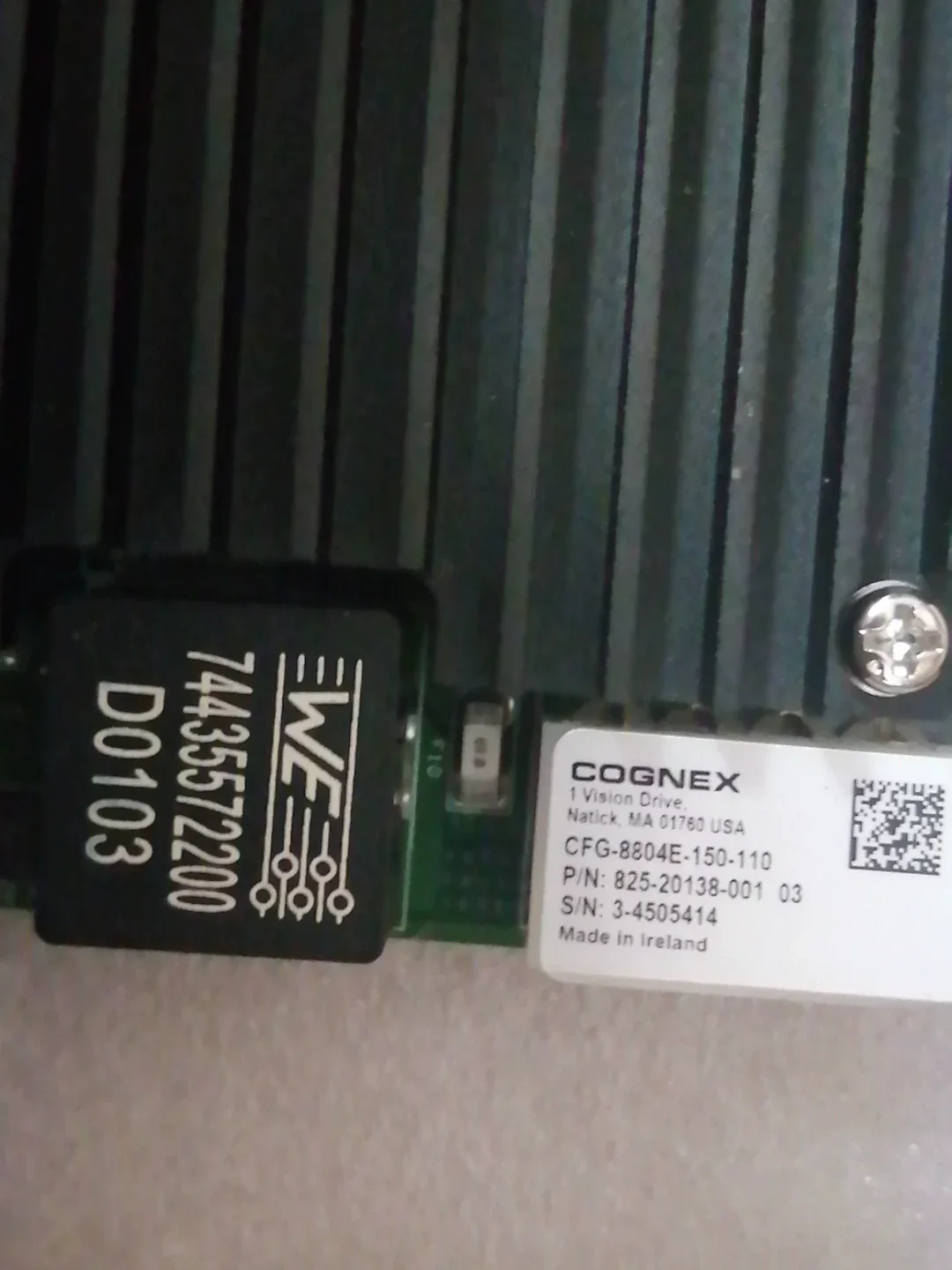 Cognex CFG-8804E-150-110 / 825-20138-001 03 Industrial Automation Component product photo 1