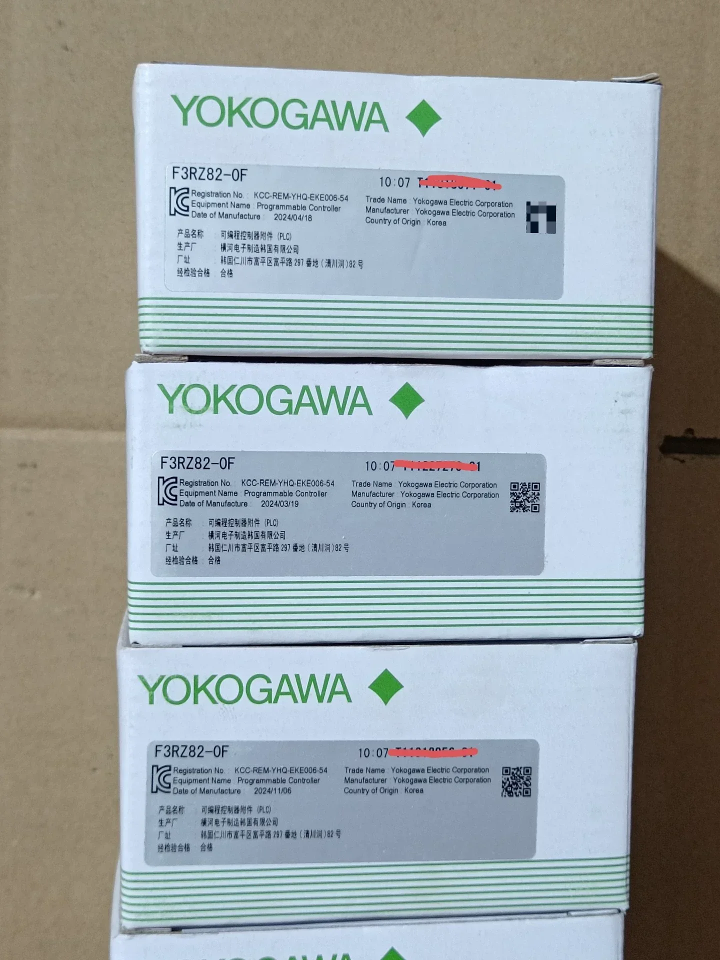 Yokogawa F3RZ82-0F Industrial Automation Component product photo 1