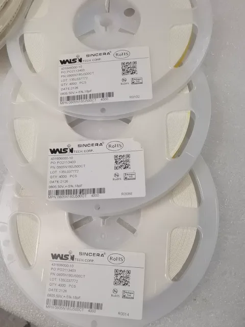 WALSIN/SINCERA 华新 0805N180J500CT Industrial Automation Component product photo 2
