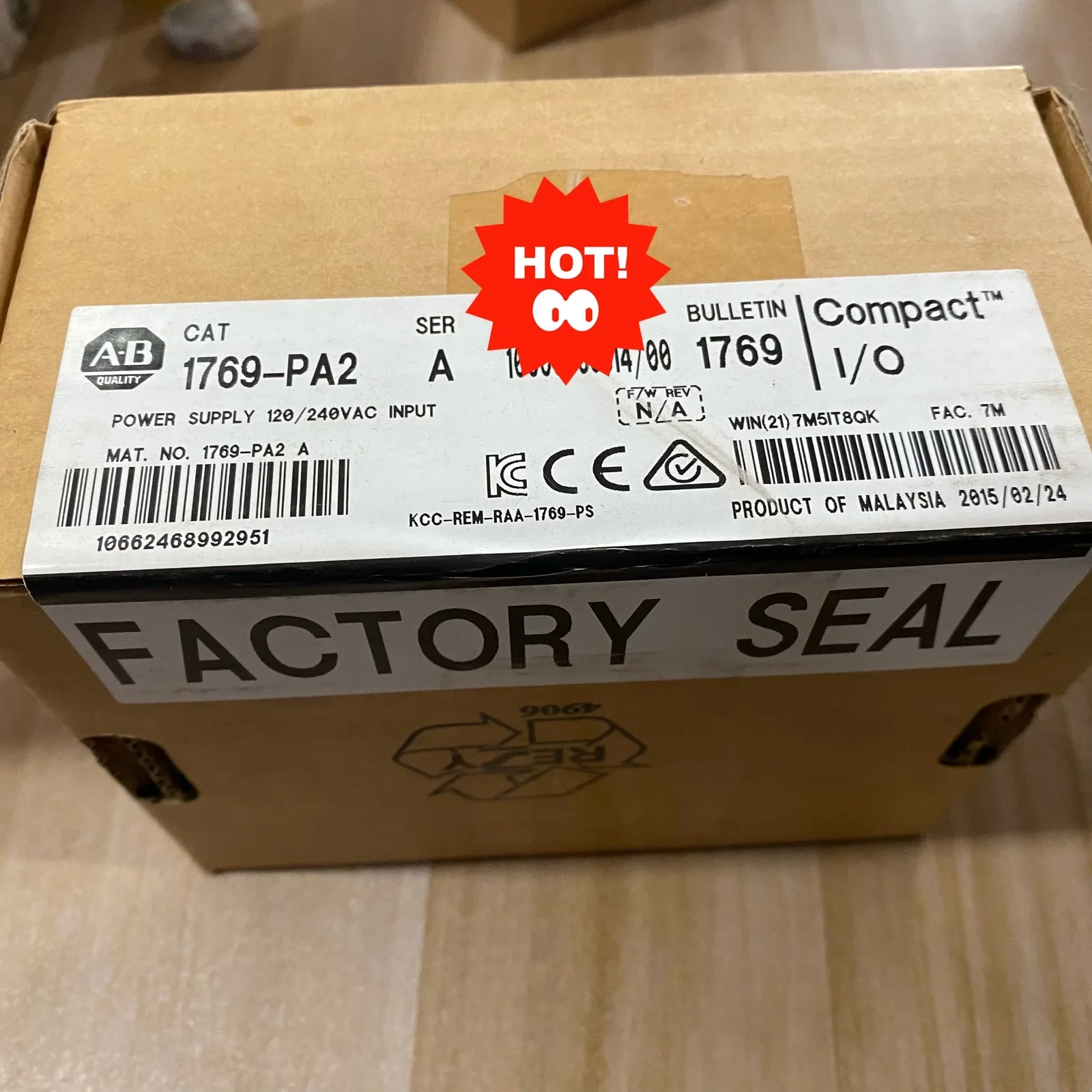 Allen-Bradley 1769-PA2 I/O Module product photo 1