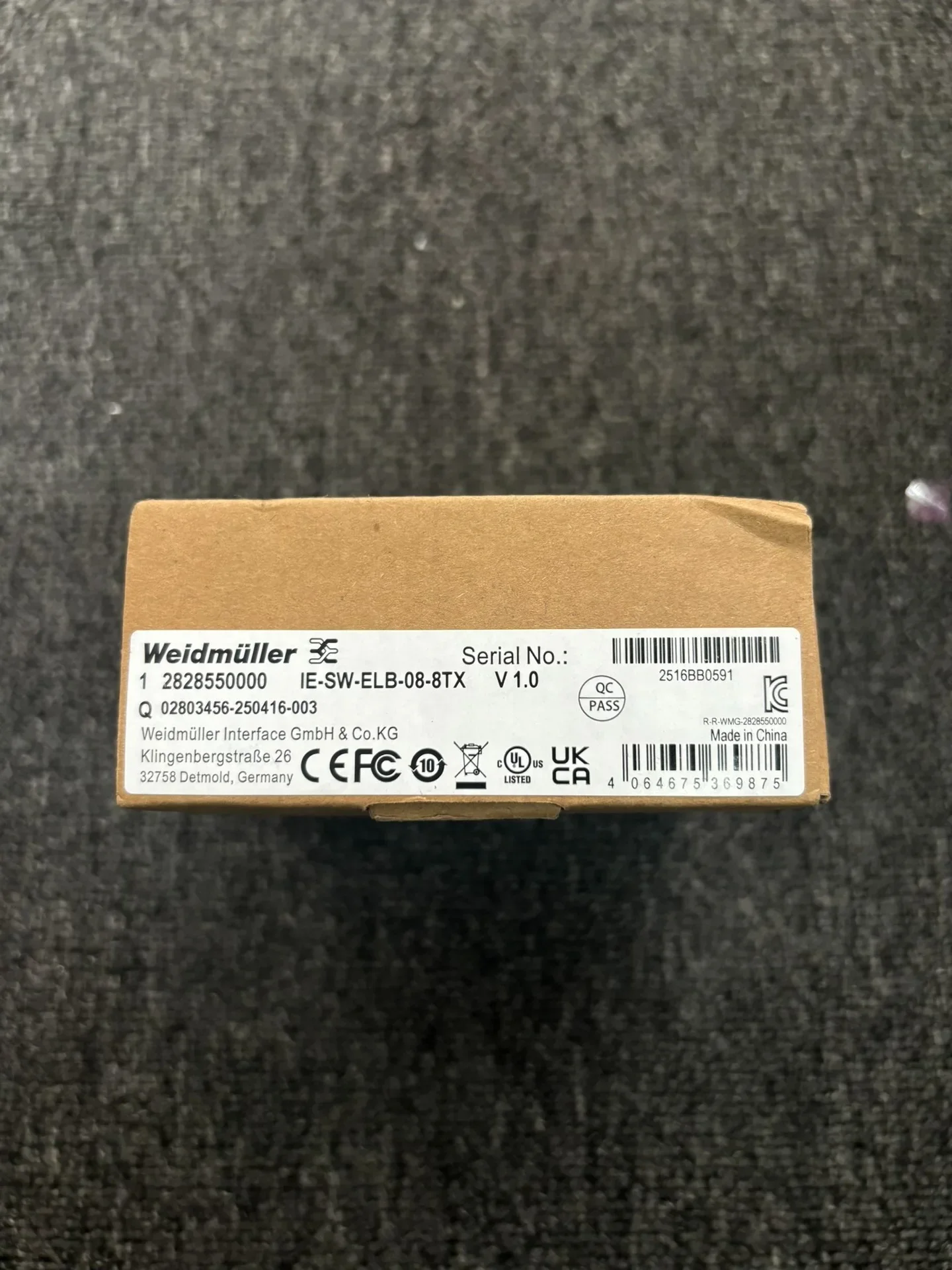 Weidmüller IE-SW-ELB-08-8TX Industrial Sensor product photo 1