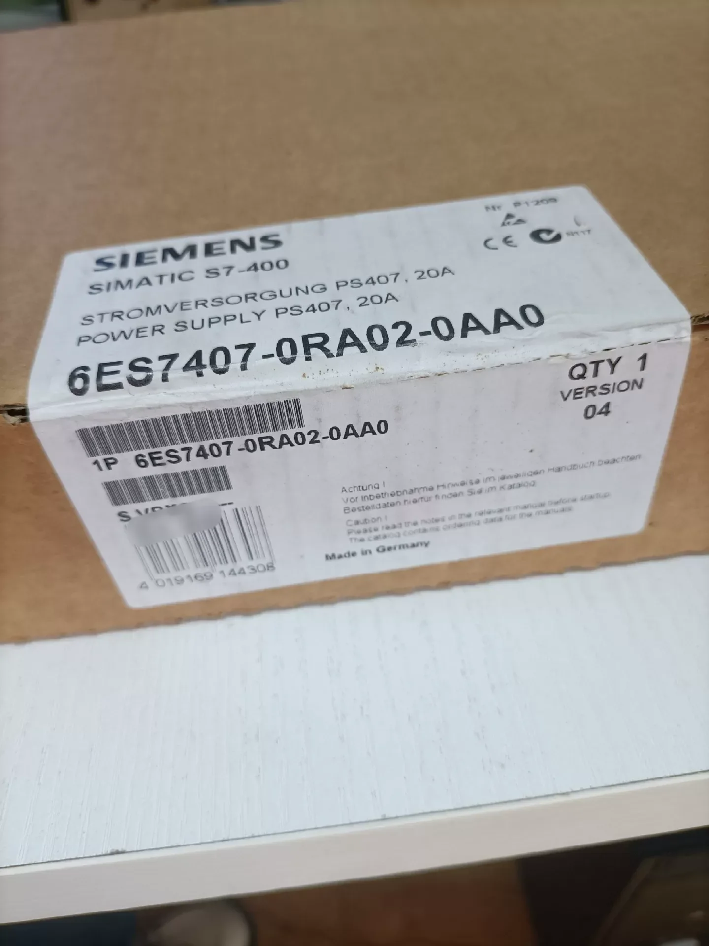 Siemens 6ES7407-0RA02-0AA0 Power Electronics Module product photo 1