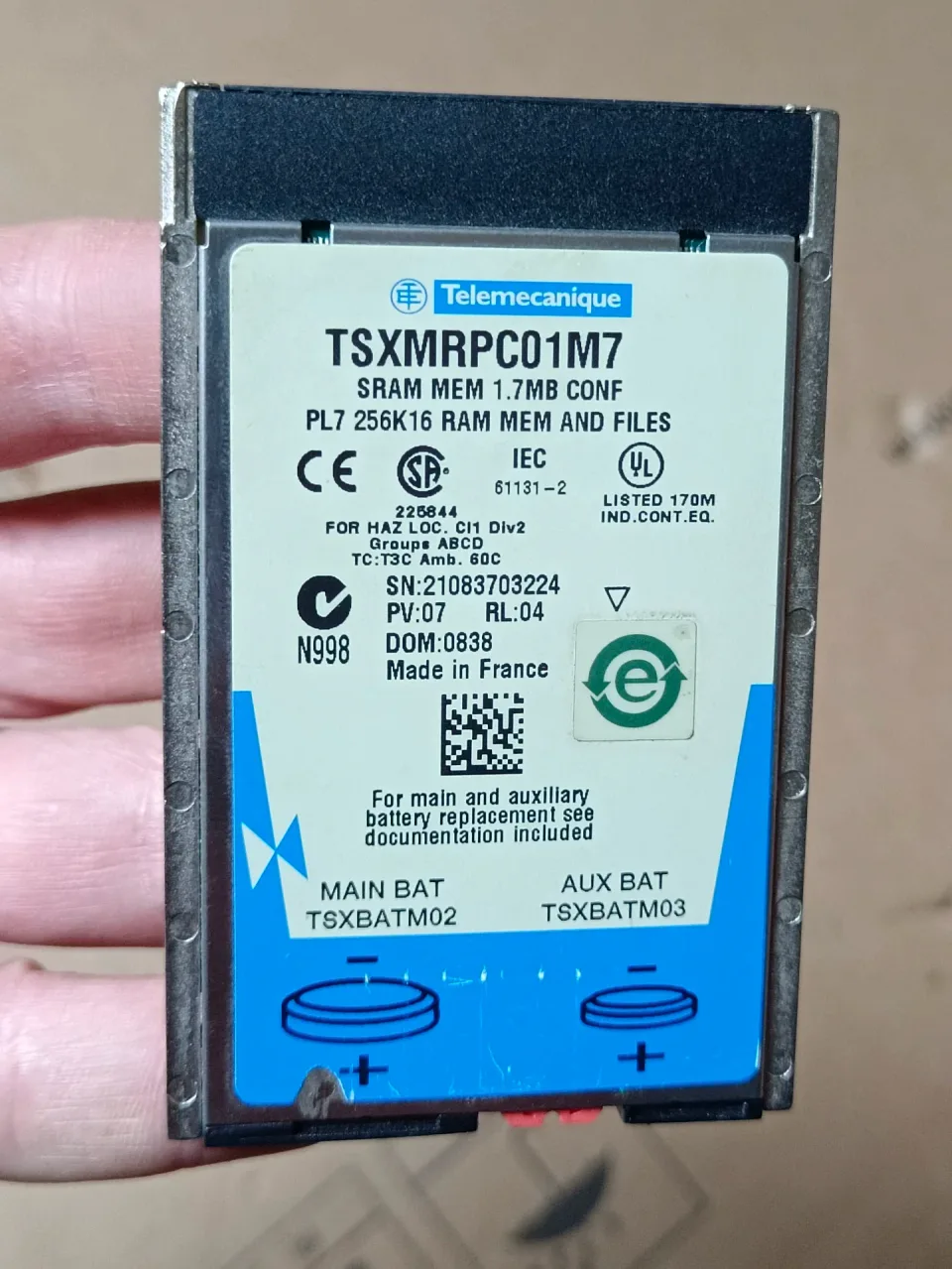 Telemecanique / Schneider Electric TSXMRPC01M7 Industrial Automation Component product photo 1