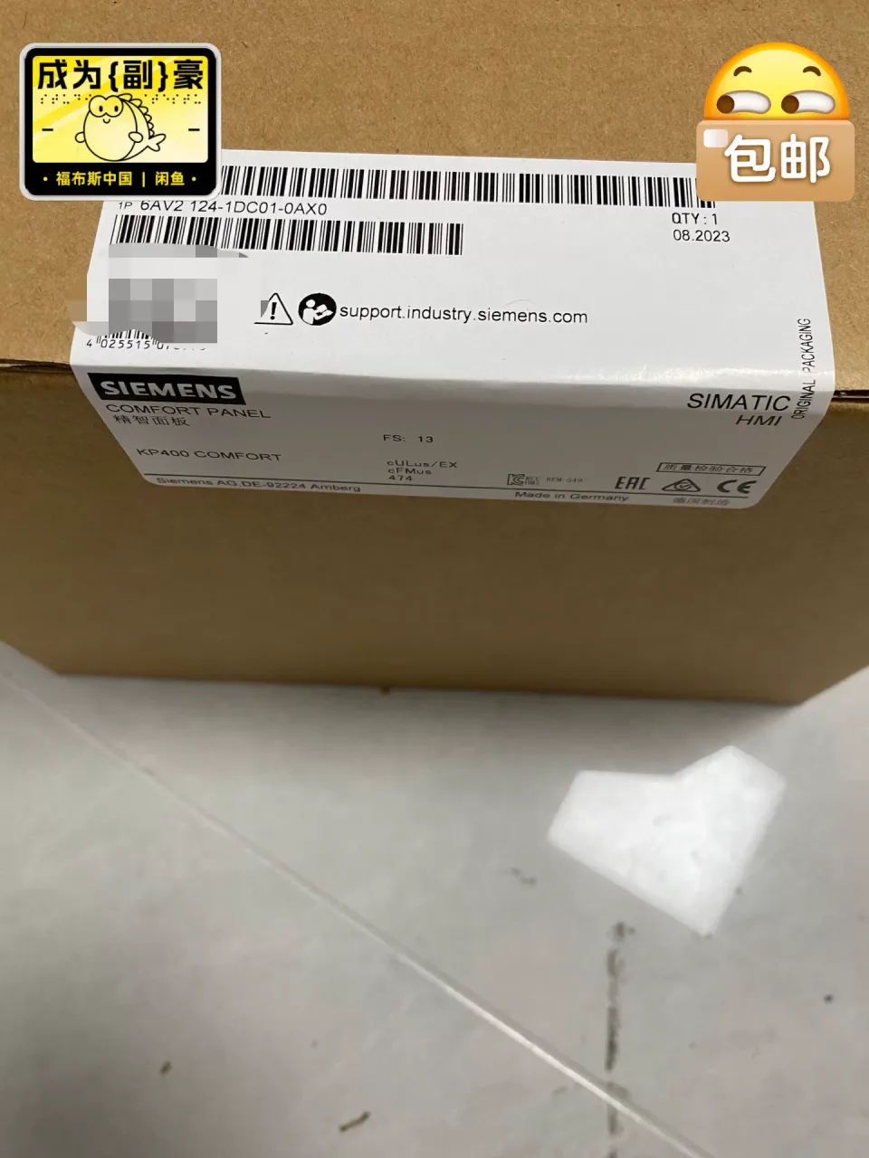 Siemens 6AV2124-1DC01-0AX0 Industrial Automation Component product photo 1