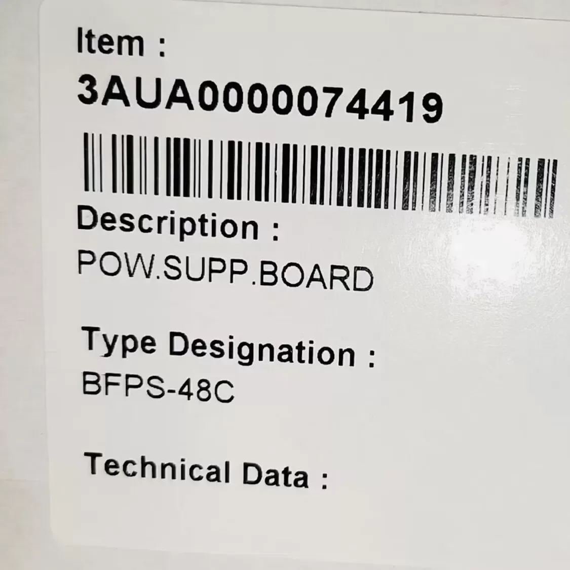 ABB 3AUA0000074419 Power Electronics Module product photo 1