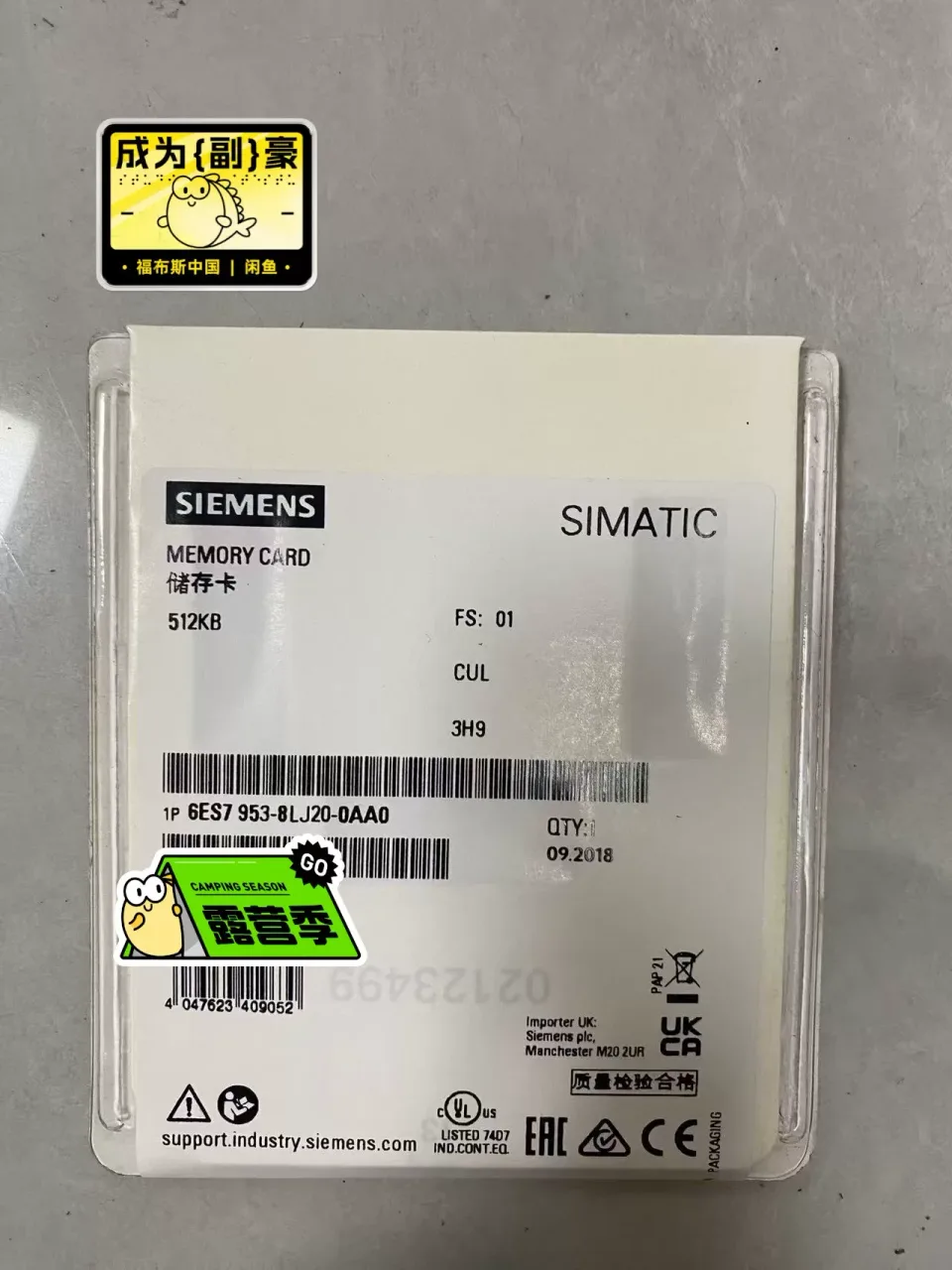 Siemens 6ES7953-8LJ20-0AA0 PLC Module product photo 1