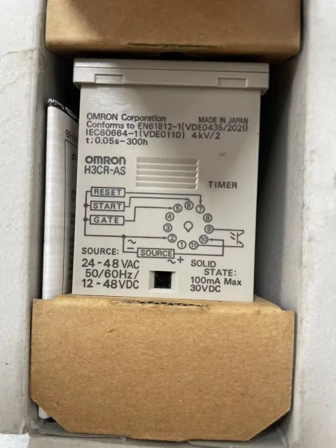 OMRON H3CR-AS AC24-48/DC12-48 Industrial Relay product photo 2