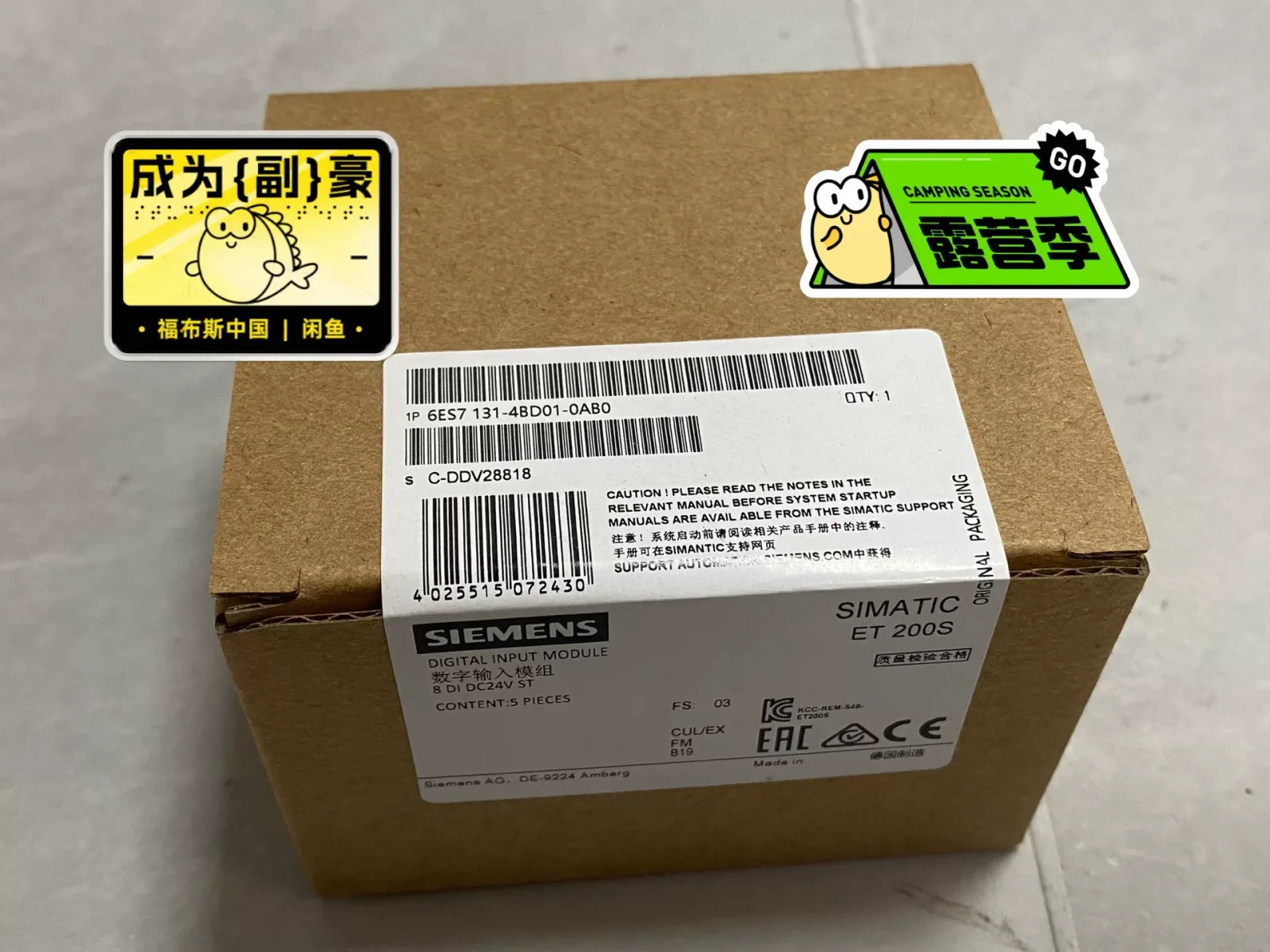 Siemens 6ES7131-4BD01-0AB0 PLC Module product photo 1