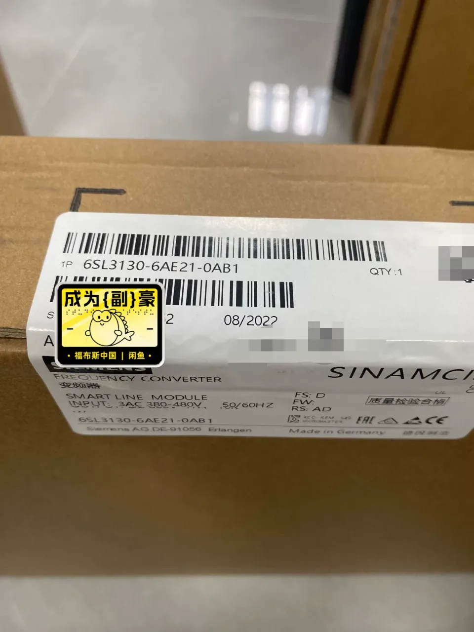Siemens 6SL3130-6AE21-0AB1 Industrial Automation Component product photo 1