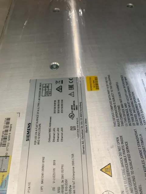 Siemens 6AV7241-3BB07-0FA2 Industrial Automation Component product photo 1