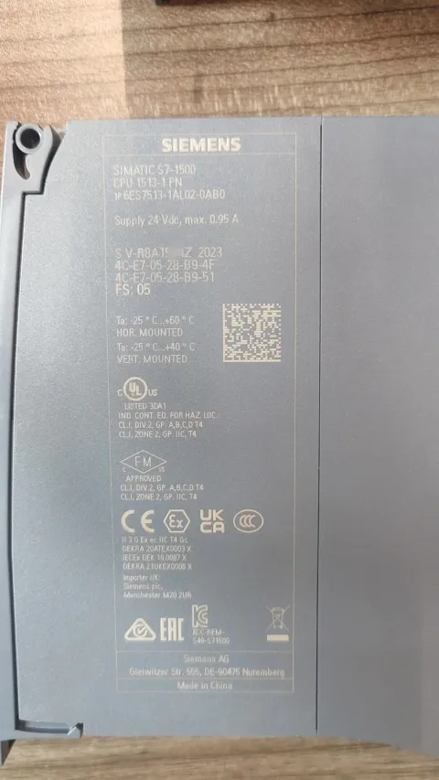 Siemens 6ES7513-1AL02-0AB0 Industrial Automation Component — product photo 10 of 16