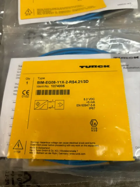 TURCK BIM-EG08-Y1X-2-RS4.21/3D / Ident-No. 1074005 Industrial Sensor product photo 2