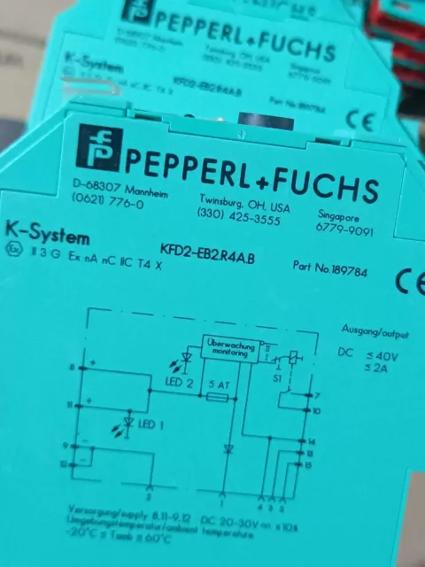Pepperl+Fuchs KFD2-EB2.R4A.B / 189784 Power Electronics Module — product photo 12 of 18