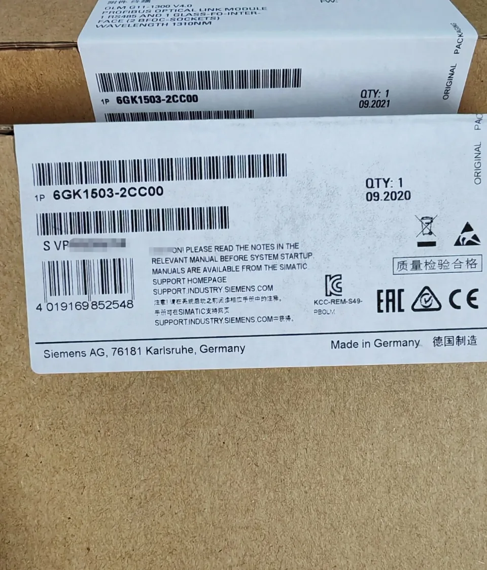 Siemens 6GK1503-2CC00 Industrial Automation Component — product photo 1 of 2