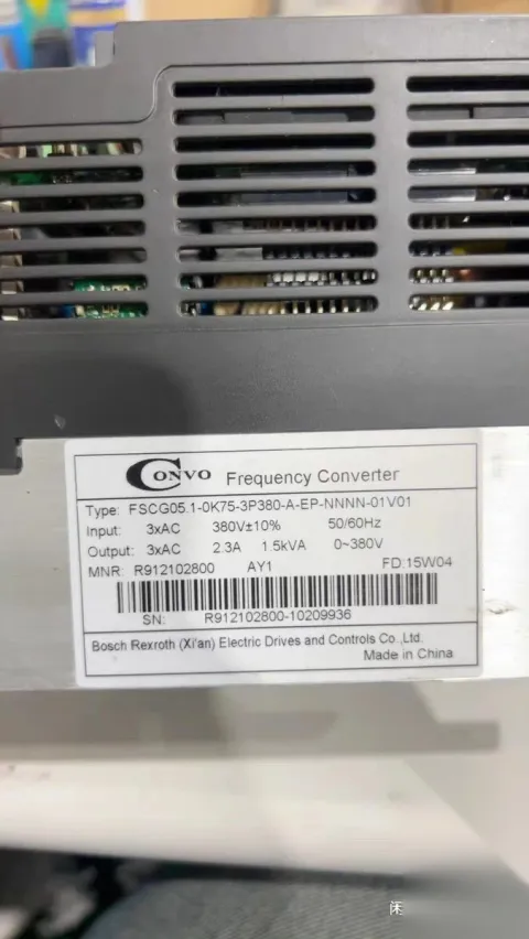 CONVO FSCG05.1-0K75-3P380-A-EP-NNNN-01V01 Motor & Drive Component product photo 2
